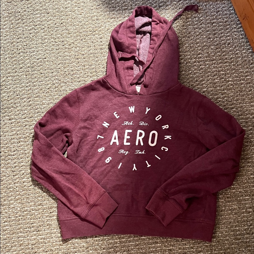 Women's Burgundy Hoodie Sweater
